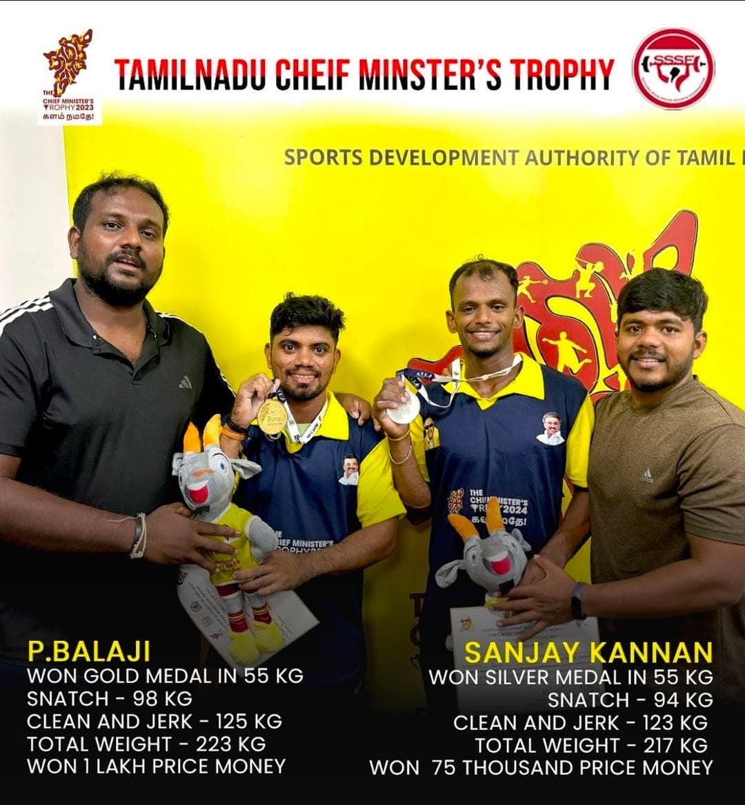 P. Balaji & Sanjay Kannan Medals